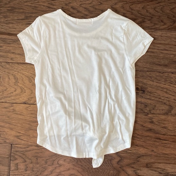 🌸NWOT🌸 Girl Rainbow Uni-Kitty Tie Front Top - Picture 2 of 4